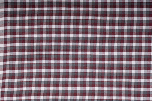 Red Grey Check